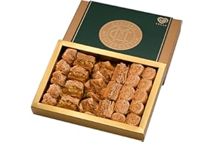 Chateau de Mediterranean Vegan Baklava Selection - 300 g | Contains Approx 24 Pieces | Delicious Filo Pastry & Assorted Nut Filling | Traditional Recipe | Beautiful Presentation Box | Great to Share