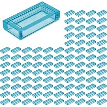 Lego® Classic 1 x 2 briques transparentes bleu clair – 100 pièces – Parfait pour les idées de construction créatives