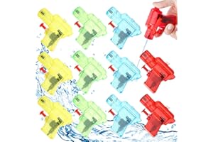 GLINKADO 16 Pezzi Mini Pistole ad Acqua, Giocattoli da Piscina, Pistole ad Acqua Giocattolo per Bambini, Giocattoli Estivi da Giardino, Piscina, Spiaggia, Pistole ad Acqua per Bambini.