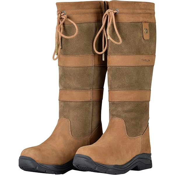 Dublin Womens/Ladies Galtymore Tall Leather Field Boots (5 UK Wide Regular)  (Brown) : Amazon.co.uk: Fashion