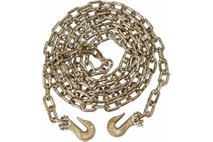 Noryb Heavy Duty 5m 16ft Recovery Tow Towing Utility Farm Drag 3/8" Chain with Hooks