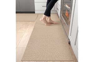 DEXI 2-delad Köksmatta Set, Halkfri Tvättbar Lång Köksgolvmatta, Mattlöpare för Kök, Hallar, Entré, 60 x 90 cm + 60 x 180 cm