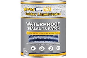 HUPEYNA Sigillante Impermeabile Liquido Gomma, Membrana Liquida Rivestimento Impermeabile, Multi-Superficie Riparazione Delle Perdite Colla Impermeabile Esterni-Interni, Impermeabilizzante Grigio Nuvola 1 KG