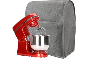 CEMGYIUK Abdeckung für Standmixer, kompatibel mit 5–8 Quart Kitchenaid Hamilton Mixern, Pioneer Woman Küchenmischer-Abdeckung für Standmixer mit Taschen, Küchenhelfer-Mixer-Zubehör