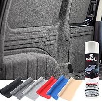 Dark Grey 4-Way Stretch Van Lining Carpet - Velour Trim, 2m X 1m Roll (For Conversion, Trim, Upholstery)