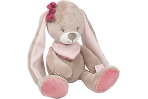 NATTOU Jade/et Lili Collection (Peluche Nina le lapin), 987004, Beige/Rose, Normal
