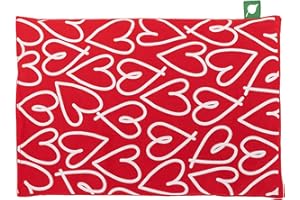 ‎HERBALIND HERBALIND Kirschkernkissen 30x20 cm Herzchen – 600gr Kirschkern Wärmekissen – Natürliche Wärmekompresse Mikrowelle & Backofen – 100% Baumwolle OEKO Tex, Handmade in Germany