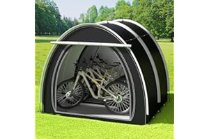 RAOOT 2 pz Tenda da deposito per bici da esterno, grande capannone impermeabile 2 in 1 pieghevole con doppie porte, tessuto Oxford 210D PU4000 impermeabile per moto, attrezzi da giardino EU-DCZP-PJ-02