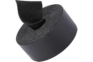 GORGECRAFT 2m X 25mm Strisce di Pelle di Bufalo Nera Opaca Finta Grana Cinturino in Pelle Piatta Rotolo di Pelle su Un Lato Rotolo di Pelle Sintetica per Gioielli Bracciali Collana Fasce per Cappelli