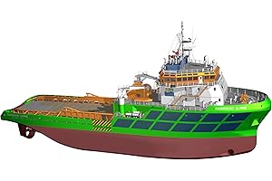 Billing Boats Facturation Bateaux Chiffon de Nettoyage 1 : 75 Échelle Fairmount Alpine Ocean Going Salvage Tug Plastique Modèle