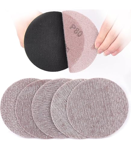 Gerlon Recharge Abrasif Super Résistant - Lot De 6 Mailles Céramique 70x125mm : 3 Grains Moyen (120) + 3 Fins (180) Pour Ponçage Sans Poussière