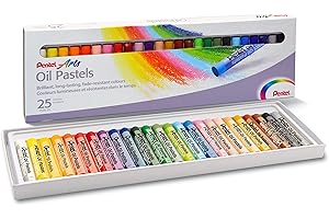 Pentel PHN Pastelli ad Olio, Confezione da 25 Pezzi