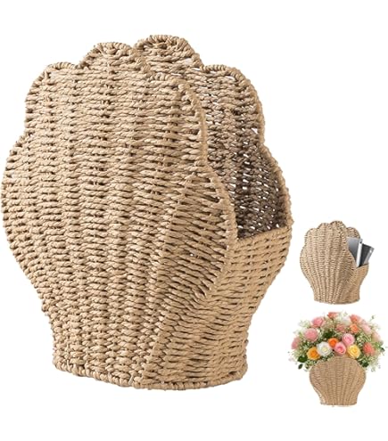 Panier Rangement Papier Toilette Corde Coton Tissé - Organisateur Salle De Bain