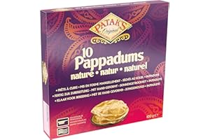 Patak's Pappadums, plain, 12er Pack (12 x 100 g)