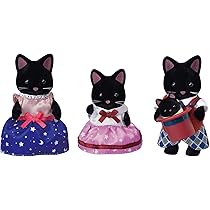 EPOCH Sylvanian Families Midnight Cat Family : Amazon.nl: Toys & Games