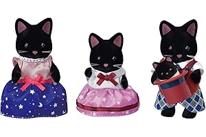 Sylvanian Families Midnight Cat Family - dollhouse playset 5530
