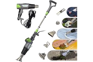 VOUNOT Bruciatore Elettrico 5 in 1, 2000 W, con Cavo da 5 m e 5 Ugelli, Senza Gas o Flamma, Multicolore