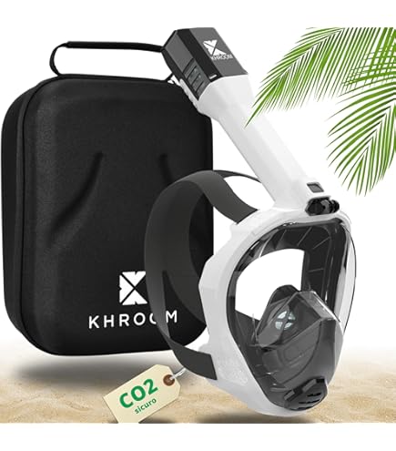 Maschera Snorkeling Full Face Seaview X - Certificata DEKRA, Anti-Appannamento, 100% Silicone - Foto 5