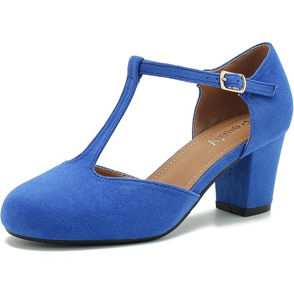 Beetlejuice Shoes Elerhythm Damen Mary Jane 1920er Retro Block