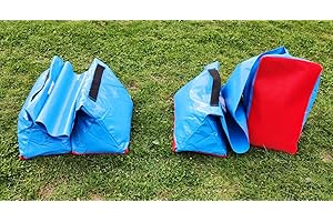 Double-Emballage Sacs de lestage „Premium„ (Couleur Bleu) en Forme Triangulaire avec capacité de 30 kg de Sable de Callieway® pour Tunnel Agility Ø 60cm
