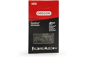 Oregon M91VXL052E DuraCut M91VXL - Cadena de sierra para Husqvarna, McCulloch, Ryobi, Bosch y 52 eslabones de transmisión, color gris