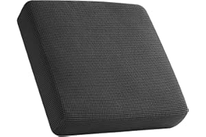 SYLC Housse De Coussin De Canapé, Housse De Coussin, Housse Coussin D'assise Extensible Tartan Antidérapant, Housse De Protection pour Meubles (Gris foncé,Grand 1 Place)