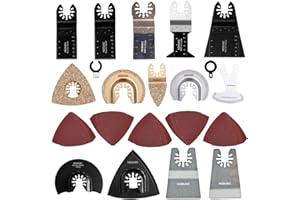 HEMUNC 64 lame oscillanti per utensili multiutensili, kit di accessori per Dewalt, Fein Multimaster, Bosch, Dremel, Makita, Milwaukee, Rockwell, Ryobi, Craftsman, Ridgid