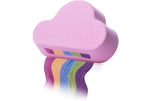 SANDINE SILKY SKIN Bombe da Bagno per Ragazze - Bomba da Bagno con Nuvole Arcobaleno - Sali da Bagno Ricchi di Bolle - Bomba da Bagno per Aromaterapia Spa Fizz - Fatto a Mano da Sandine (1 pack, Rosa)