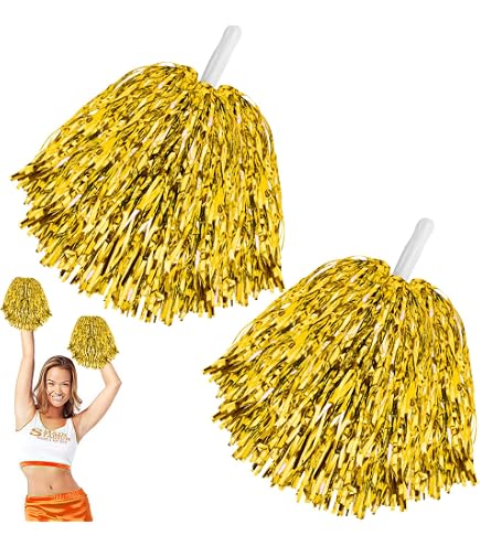 Cheerleader-Puschel Pompon Rot – Tanzwedel, Party-Accessoire Für Karneval & Mottopartys