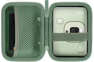 co2CREA Harte reiseschutzhülle Etui Tasche für Fujifilm Instax Mini LiPlay/LiPlay 2 /LiPlay+ Sofortbildkamera,Nur Tasche