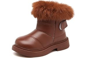 Meik Mangni Stivali da Neve Carino Bambine e Ragazze Stivaletti Invernali Scarpe Comode Morbide Fodera Calda Scarponi da Sci all'aperto, Taglia 21-30 EU