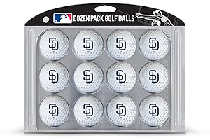 Team Golf MLB Dozen Regulation Size Golf Balls, 12 Pack, Full Color Durable Team Imprint