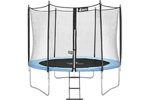 Kangui - Trampoline de Jardin Ø250-305 - 360-430 cm + Filet de sécurité + échelle FUNNI Blue
