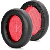 Gedosic Anker Soundcore Life Q10 / Q10 BT Kulaklıklar i&ccedil;in Yedek Kulak Yastıkları (Siyah/kırmızı)