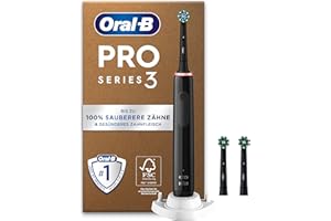 ‎ORAL-B Oral-B Pro Series 3 Elektrische Zahnbürste — Electric Toothbrush, Inkl. 3 Aufsteckbürsten — 3 Putzmodi, Zahnbürste Elektrisch, Designed by Braun, Schwarz