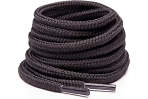 Miscly Cordones Redondos para Botas - Resistentes y Duraderos, Cordones para Botas de Trabajo y Calzado de Senderismo