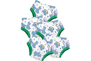 Bambino Mio British Brand Toddler Reusable Potty Training Pants Cotton, 5 Pack, (3-4 Years), Champ, Boys and Girls, for Baby