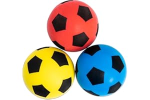 Betzold Sport - Softball Set 3 Piezas - Balón de fútbol de Espuma fútbol para niños Pelota fútbol