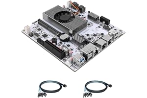 CWWK NAS Motherboard 8 Bay with 10GbE RJ45, N150 CPU Mini ITX PC Mainboard White M8, 2 x NVMe, Dual 2.5GbE LAN, M.2 WiFi, USB-C, DDR5 NO RAM/SSD, PCIe x1, TF (2x 4-SATA Cable)