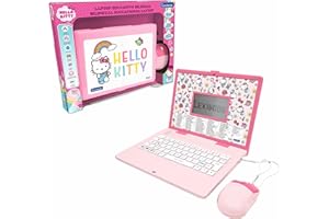 Lexibook, Hello Kitty, Bilingual Educational Laptop English/Italian, 164 Activities: Language, Writing, Math, Logic, Music and Games, for Boys and Girls, JC598HKi5
