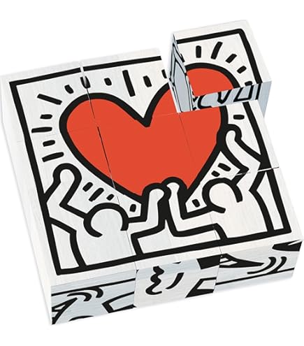 Vilac Gioco Di Abilità Keith Haring: Personaggi Impilabili In Legno Per Bambini, Multicolore - 2