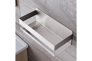 ZUNTO Mensola Doccia, Autoadesivo Mensole Bagno Angolare Organizzatore, SUS 304 Acciaio Inox