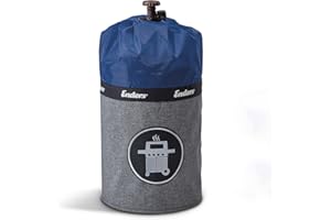 Enders Style Funda impermeable para bombonas de gas de 5 kilos - Funda exterior con pies de silicona incluidos contra bordes de óxido, resistencia a rayos UV, Funda exterior impermeable azul #5118