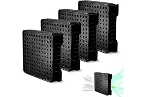 DIYSESSION Aktivkohlefilter passend für Liebherr-Kühlschränke 9096989 9882460 9882429 988246000, Ersatzfilter für 7440021-00, Fresh Air Filter mit Aktivkohle, Kühlschrankfilter (4 Stück)