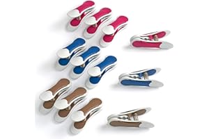 culiclean Mollette Maxi Clips (12 Pezzi, Blu-Viola-Marrone)