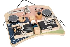 small foot Planche de motricité serrures et rotation, jeu et motricité pour les enfants à partir de 3 ans, 12392