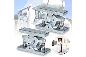 ZEXUPORIUM 2 Pièces Bloc Porte Caravane, Alliage Zinc Arret de Porte, Caravane Camping Car Accessoires, Bloque Porte à Ressort pour Jardin, Mobilhome, Chambre, Salon, Garage