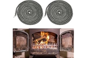 Brelet 2 cordones de sellado para estufas de chimenea, 6 mm x 2,5 m