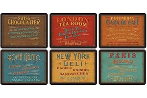 Portmeirion Home & Gifts Pimpernel - Manteles Individuales (6 Unidades, 30,5 x 23 cm)