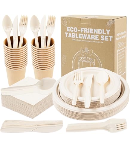 Partygeschirr-Set Rot-weiß Gestreift – 30 Teller, 30 Becher, 60 Servietten. Ideal Für Geburtstag, Grillen, Karneval. Einweg, Durchmesser Teller 22,9 Cm.